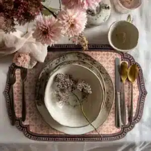 Set de Table Vinyle JAIPUR Rose - Beija Flor