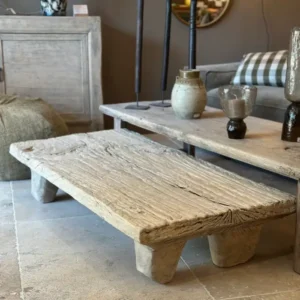 Table Basse Rustique en Pin Ancien