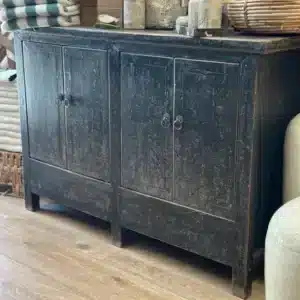 Buffet Chinois Antique Noir 4 portes