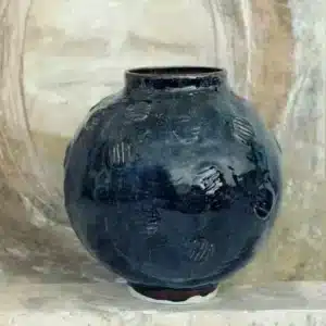 Vase en Céramique Artisan n°2 Indigo - Jars Céramistes