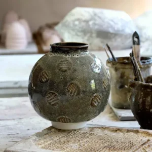 Vase en Céramique Artisan n°5 Écume - Jars Céramistes