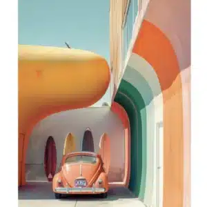 Affiche Surfing Tulum, The Vision | Image Republic