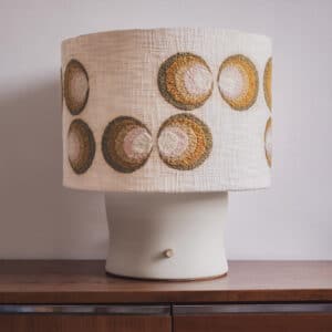 Lampe originale céramique et laine Harvest Moon