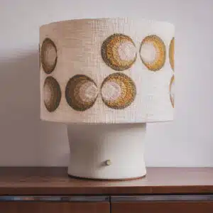 Lampe originale céramique et laine Harvest Moon