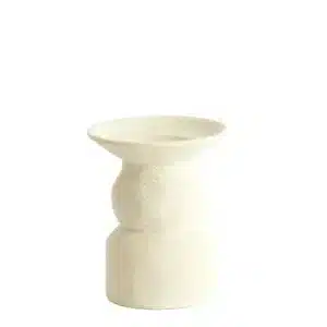 Bougeoir en Céramique fine ATRANI Crème T3