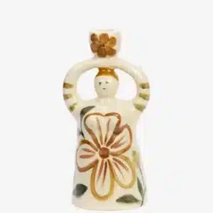 Bougeoir Figurine en Céramique peinte à la main Fleurs - Madam Stoltz