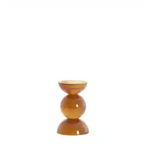 Bougeoir en Verre Brun ITINGA PM