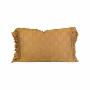 Coussin en coton alvéolé Farmer Butternut 50x70cm