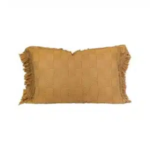 Coussin en coton alvéolé Farmer Butternut 50x70cm