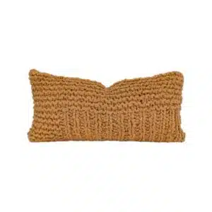 Coussin en laine en tricot 30x60 cm crispy honey