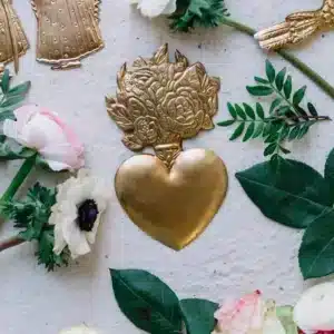 Ex-Voto Cœur Bouquet - Boncoeurs