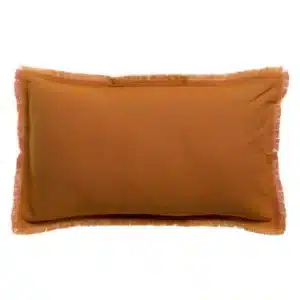 Housse de Coussin Lin et Coton LALY Cuivre 30x50 - Vivaraise