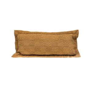 Coussin en coton alvéolé Fado Butternut 30x60cm