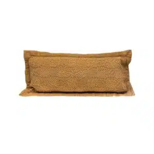 Coussin en coton alvéolé Fado Butternut 30x60cm