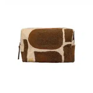 Petite trousse à maquillage détails brodés Clark Brown