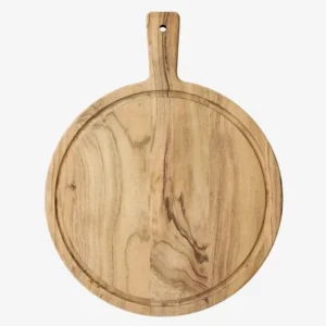 Planche Ronde en Bois d'Acacia avec Rainure - Madam Stoltz