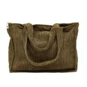 Sac cabas velours côtelé volt army
