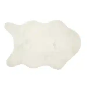 Tapis Peau de Bête Fausse Fourrure WOODLAND Écru - Vent du Sud