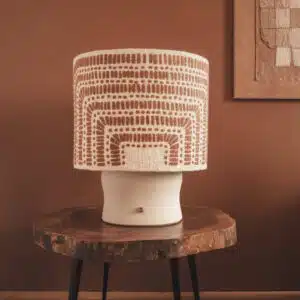 Lampe originale céramique et laine VERTIGO