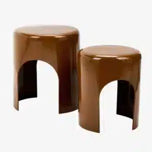 x2 Tables d'appoint Rondes en Métal - Madam Stoltz