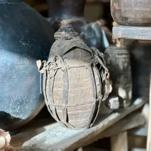 Ancien Pot à Lait Traditionnel Borana d'Éthiopie - MM