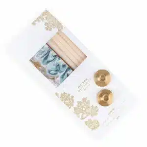 Coffret Bougies Bougeoirs et Allumettes Écru - Maison Pechavy