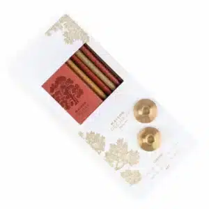 Coffret Bougies Bougeoirs et Allumettes Leaves - Maison Pechavy