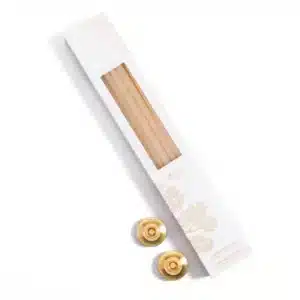 Coffret Bougies et Bougeoirs SHOKUDAI Écru - Maison Pechavy