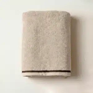 Serviette de Bain Éponge ISSAMBRE Sable - Vent du Sud