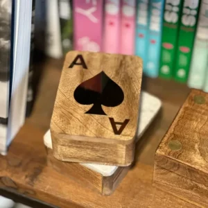 Étui de Cartes Solo en Bois