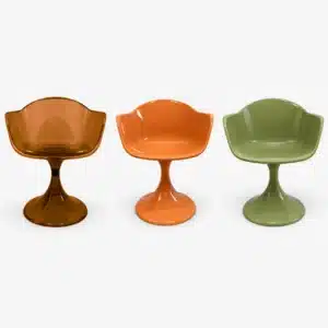 Fauteuil Norrebro – Design rétro à pied central