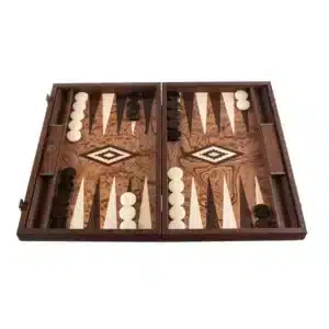 Jeu de Backgammon Artisanal en Noyer