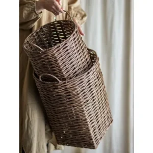 Panier Marron en Polyrotin CESTINA - Bloomingville