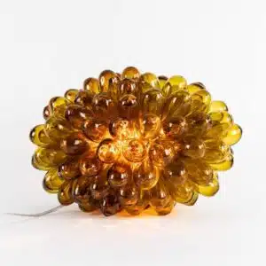 Lampe Grappe en verre Marron