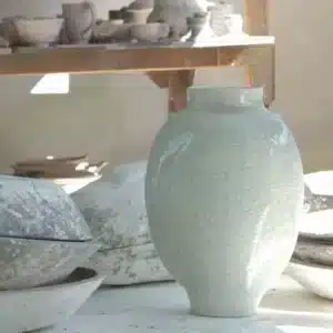 Vase en Céramique Artisan n°1 Quartz Craquelé - Jars Céramistes