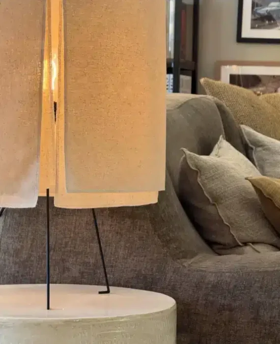 Lampe Tissu et Métal